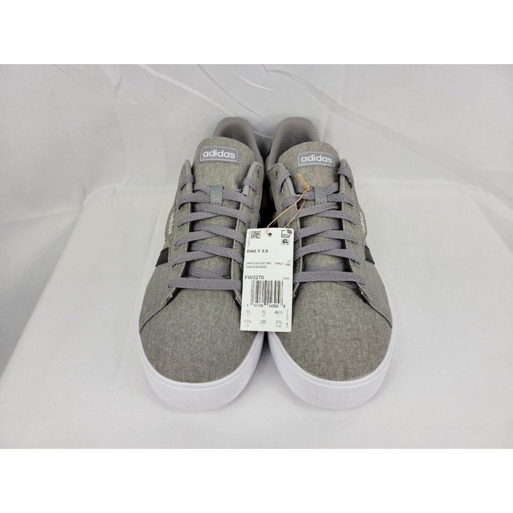 Adidas Daily 3.0 Shoes Sneakers Mens Size 10.5 Gray Black White FW3270 - Picture 4 of 6